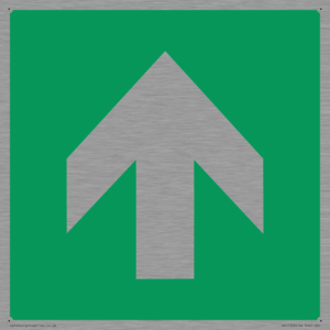 E907 Safe condition: Up / forwards arrow (90 deg supplimentary)